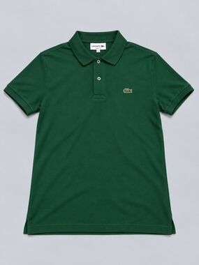 Lacoste Mens Dark Green Short Sleeve Polo with Crocodile Logo